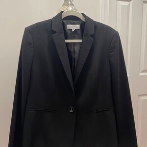 Kasper Women's Elegant Black Suit Jacket & Slacks